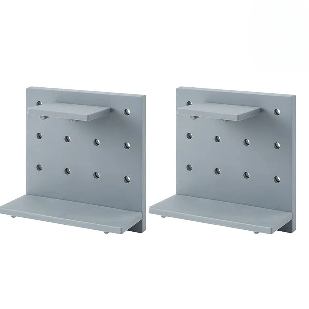 Rynx | 4Pack Sweet Pegboards Wall Shelf Holder Hooks Plastic Wall Organizer Decorations Display Shelf Wall Mounted Hanging Pegboard