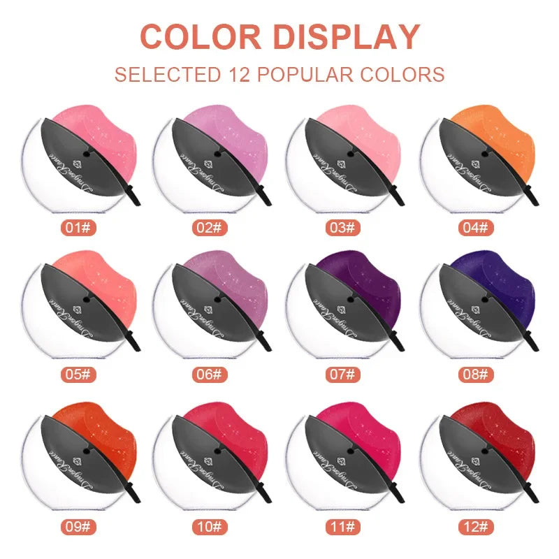 Rynx | Lazy Lipstick Pearl Light Temperature Color Changing Lip Shape Lipstick Velvet Moisturizing Lip Gloss Waterproof Non-Sticky Cup