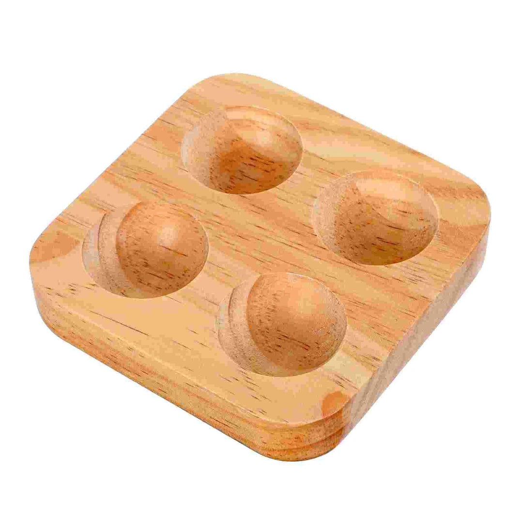 Lisslune | Charming rustic wood egg organizer for kitchen and fridge storage