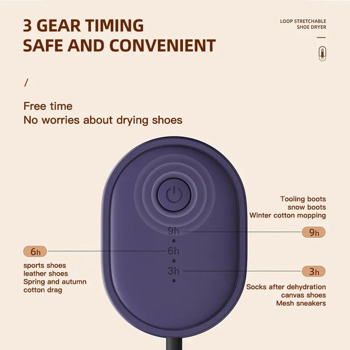 Lisslune | Stretchable Portable Electric Sterilization Shoe Dryer