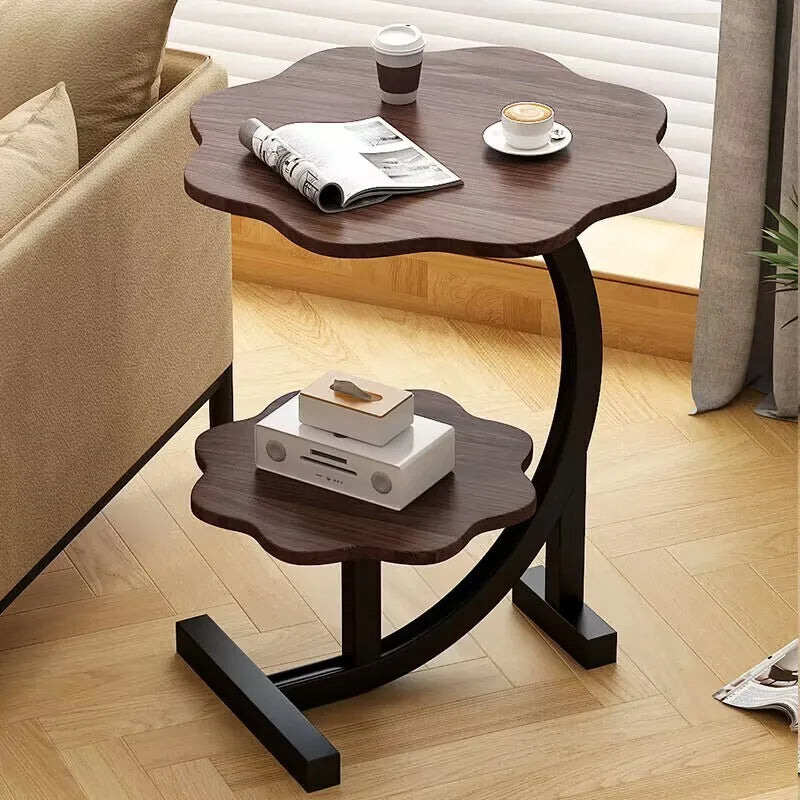 Lisslune | CasaLune Luxury Two-Tier Portable Side Table – Compact, Modern & Functional Design