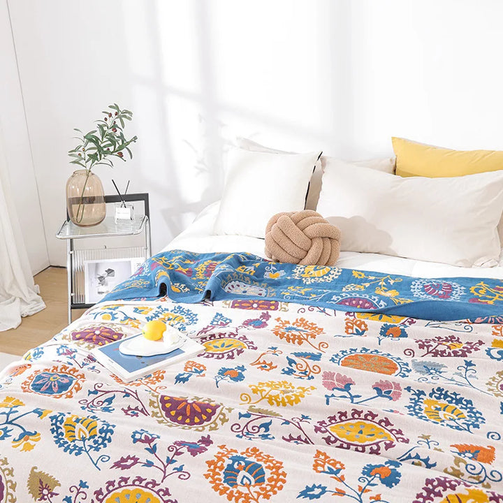 Lisslune | BohemiaCotton – Soft & Cooling 100% Cotton Blanket
