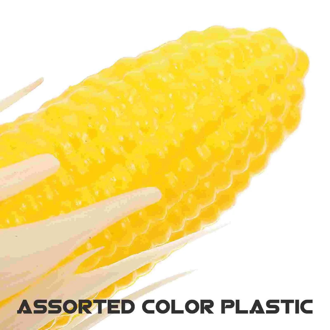 Lisslune | Realistic Corn Decoration Set - Four Life-like Plastic Corn for Home and Photography