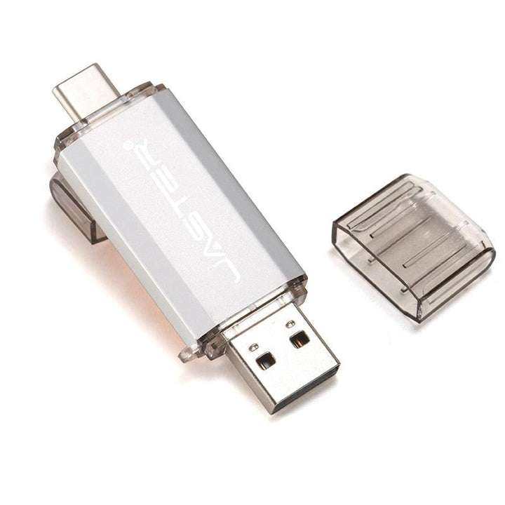 Lisslune | Premium 2-in-1 Type-C USB Flash Drive - Golden Metal Design with High-Speed Data Transfer and Enhanced Security