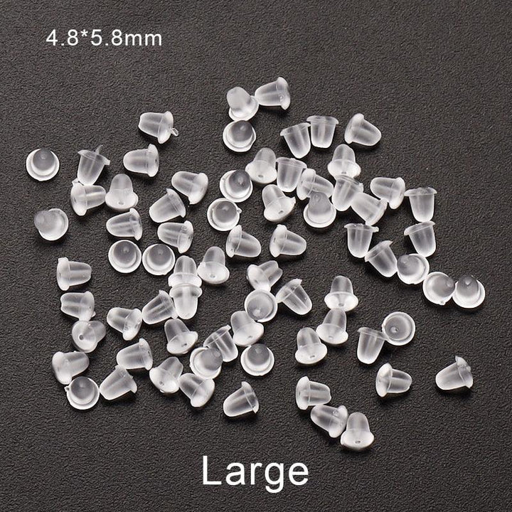 Lisslune | 500 Rubber Earring Back Stoppers: Essential Materials for Comfortable and Secure Jewelry Creations