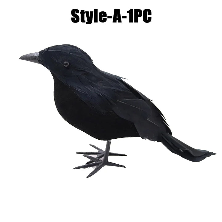 Rynx | Halloween Decoration Simulation Black Crow Raven Bird Repellent Pest Control Pigeon Repellent Garden Decoration Outdoor