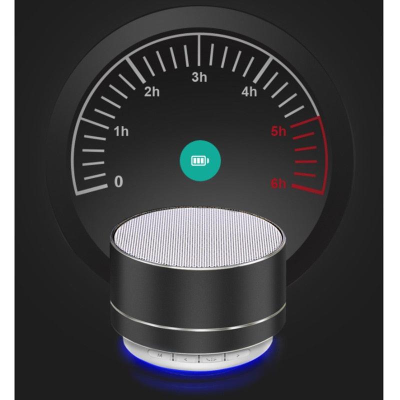 Lisslune | Compact Steel Gun Mini Bluetooth Speaker - Powerful Portable Subwoofer with Wireless Audio and Hands-Free Function