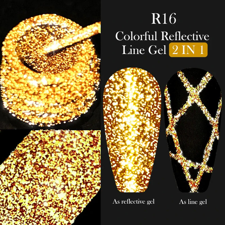 Rynx | 5ML Silver Metallic Painter Liner Gel Nail Polish Super Bright Mirror Drawing Gel Semi Permanent Line French Nail Art