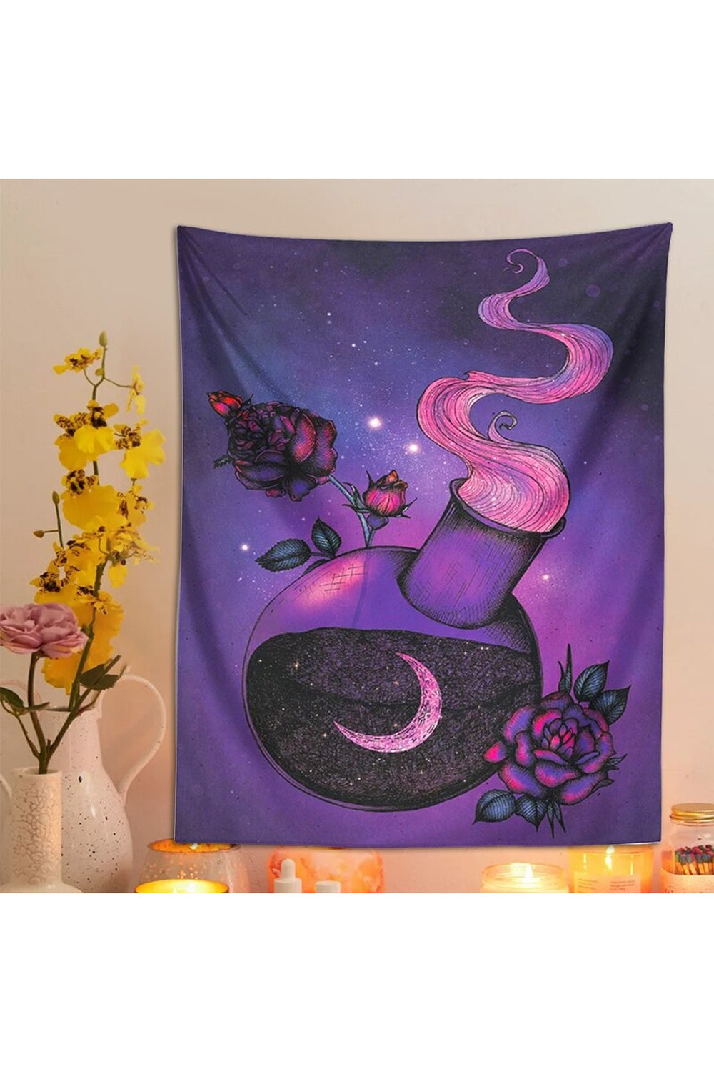 Lisslune | Trippy Rose Magic Wand Carpet