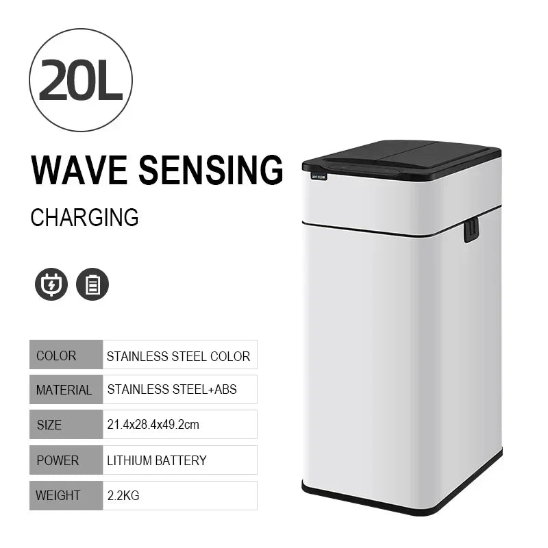 Lisslune | Smart Stainless Steel Automatic Sensor Trash Bin