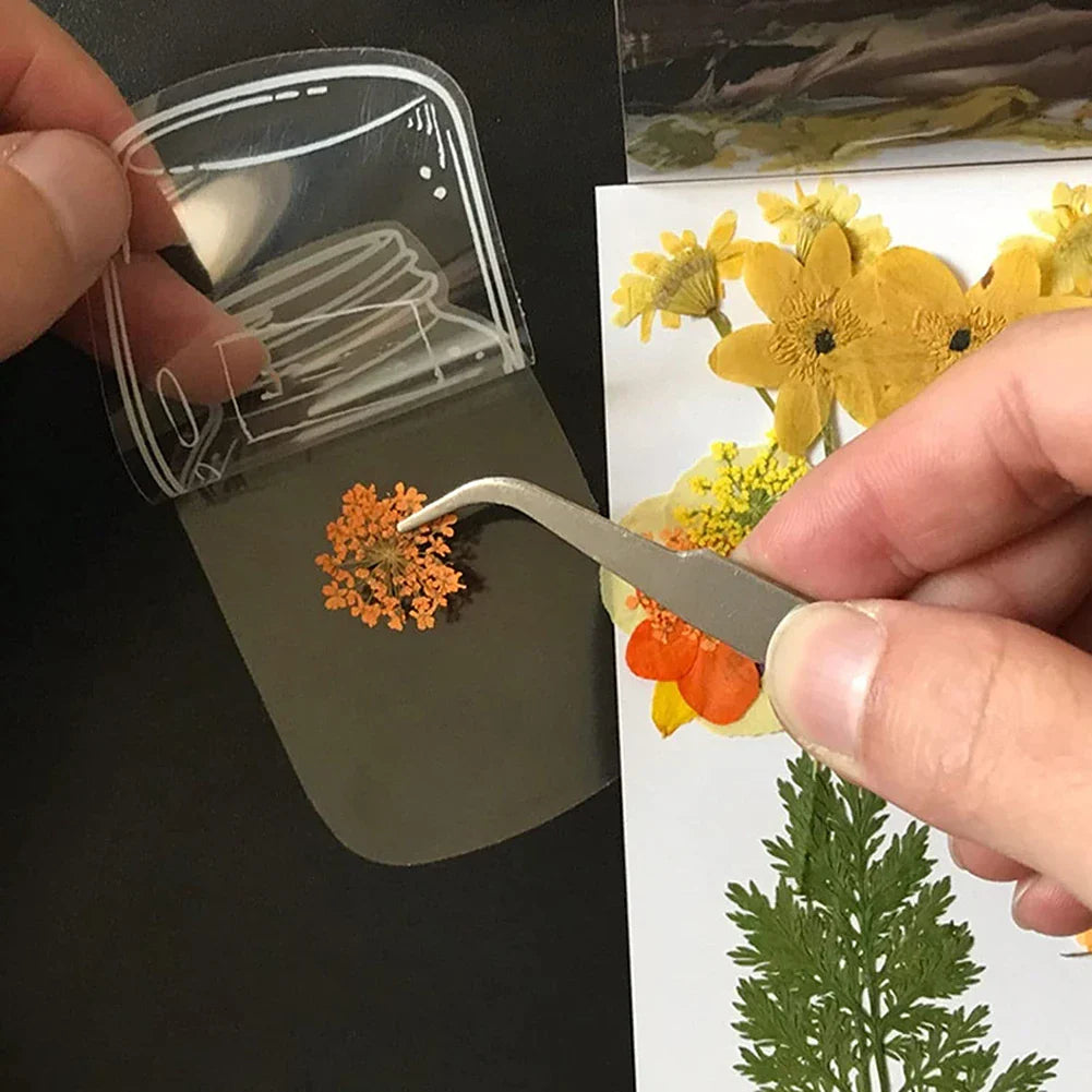 Lisslune | DIY Transparent Natural Floral Bookmarks