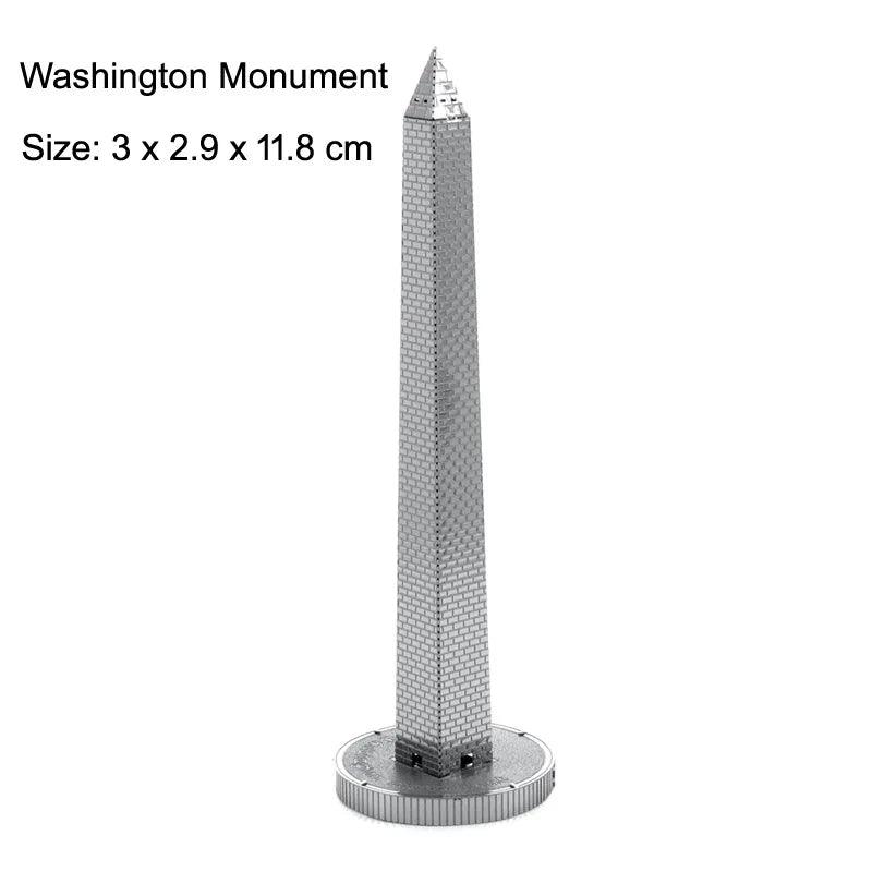 Lisslune | Global Landmark 3D Metal Puzzle Set: Construct and Explore Iconic Structures