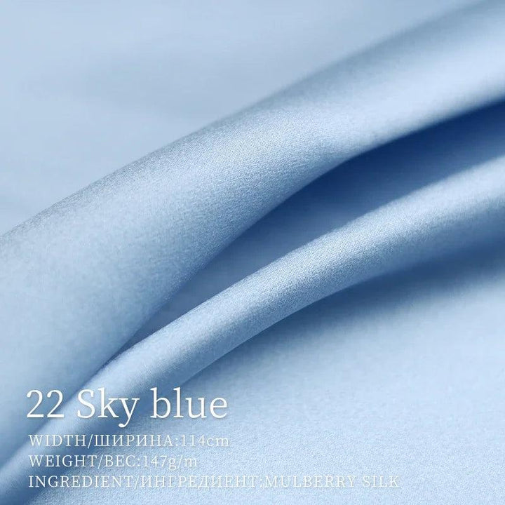 Lisslune | Opulent Red Raspberry 30 Momme Heavy Satin Silk Fabric for Refined Dress Couture and Couture Creations