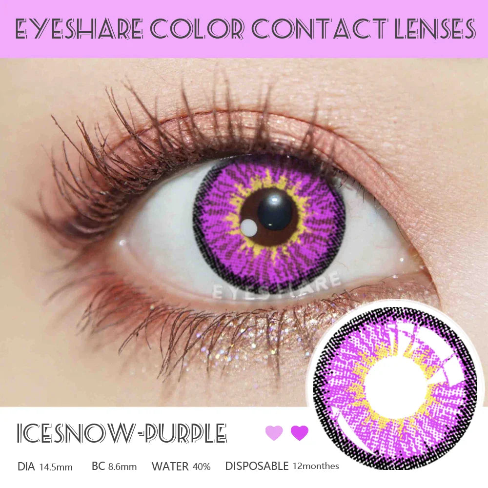 Rynx | 1 Pair Colored Contact Lenses for Eyes Cosplay Lenses for Eyes Blue Contact Lenses Fashion Brown Eye Lens Beauty Makeup