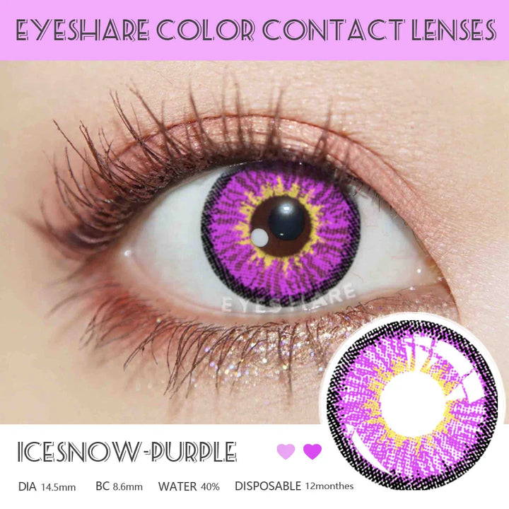 Rynx | 1 Pair Colored Contact Lenses for Eyes Cosplay Lenses for Eyes Blue Contact Lenses Fashion Brown Eye Lens Beauty Makeup
