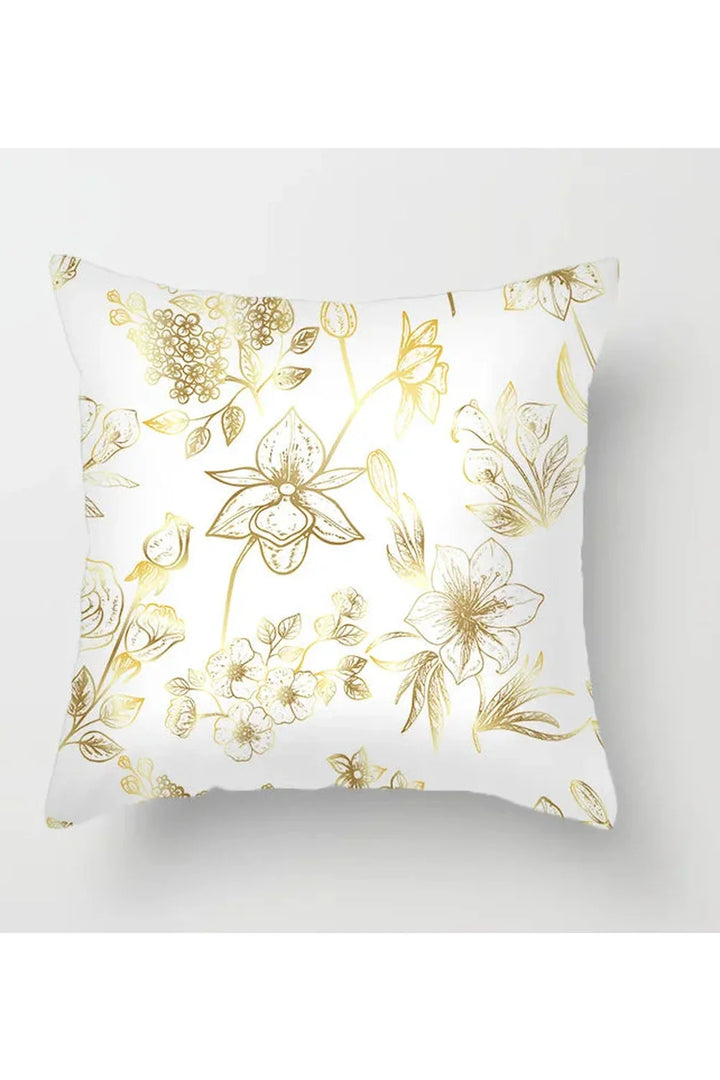 Lisslune | Yellow leaf polyester pillowcase