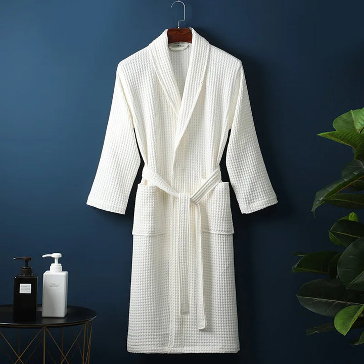 Lisslune | Bathrobe made of cotton – Soft breathable and perfect for home or spa