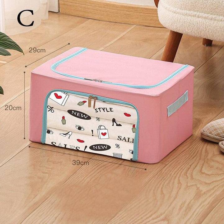 Lisslune | 22L Waterproof Storage Organizer for Clothes & Blankets - Durable Oxford Fabric