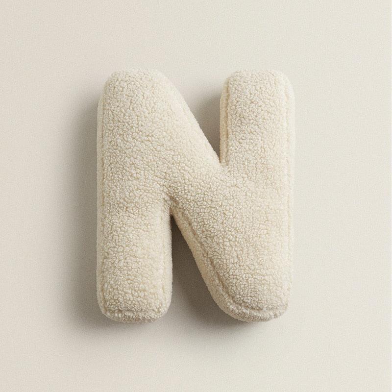 Lisslune | Delightful English Letters Plush Cushion - Cozy Home Accessory