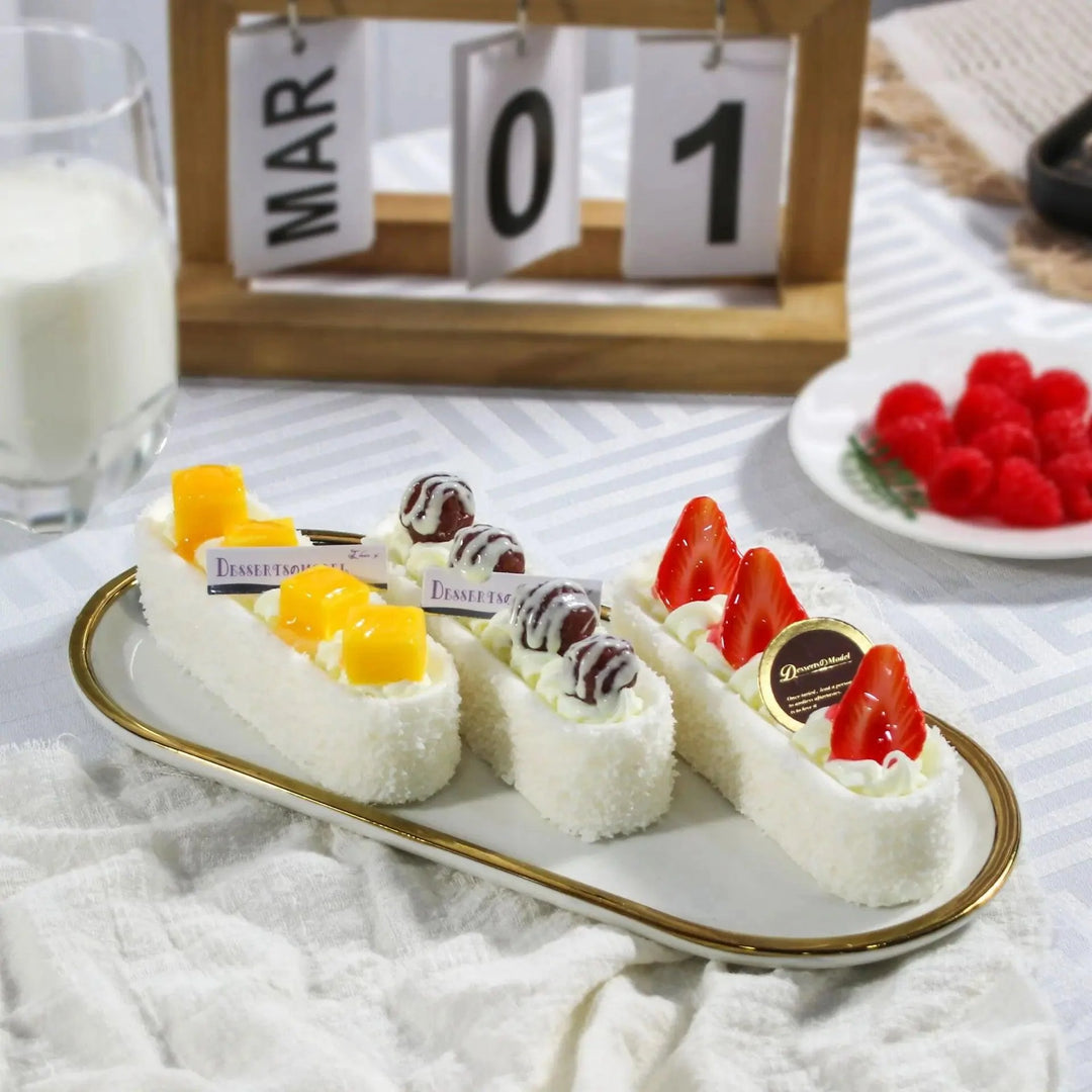 Lisslune | Lifelike Artificial Fruit Cake Model for Photography and Home Decoration - FCYY-043