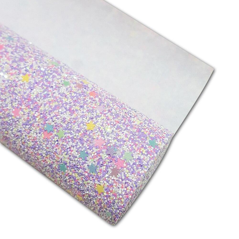 Lisslune | Glittering purple faux leather craft set for creative projects