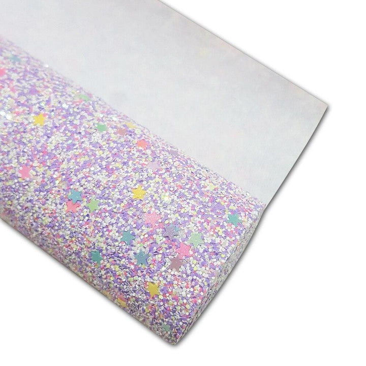 Lisslune | Glittering purple faux leather craft set for creative projects