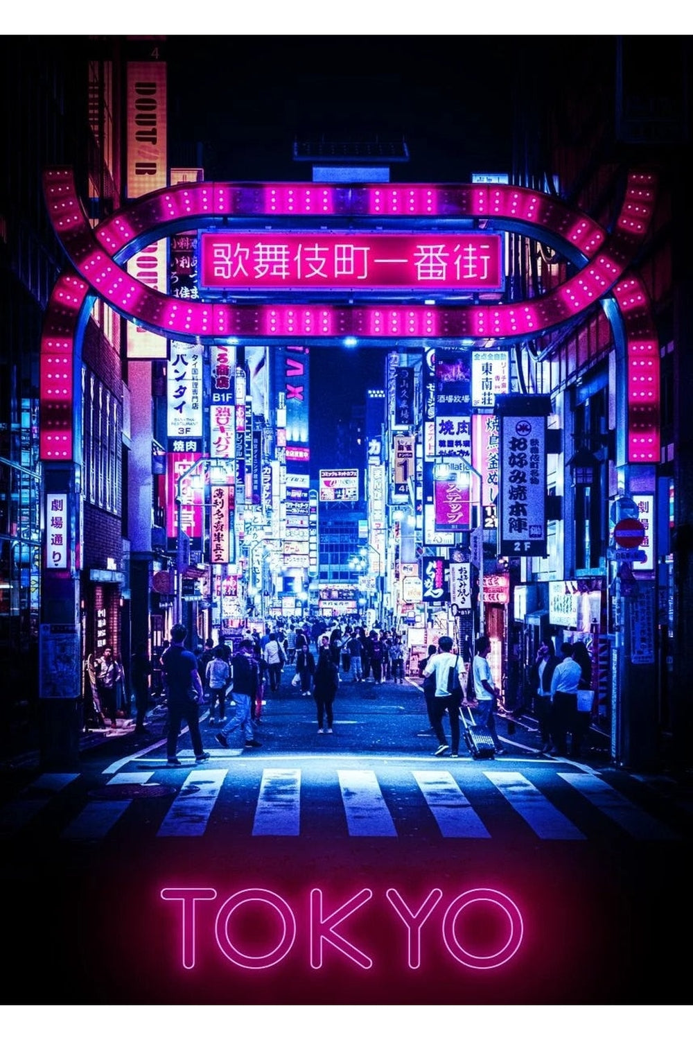 Lisslune | Neon Lights Poster