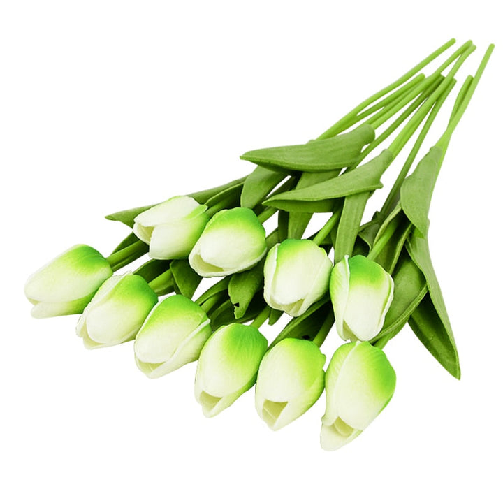 Lisslune | Artificial Flower Bouquet with Tulips, Decoration (10 Pieces)