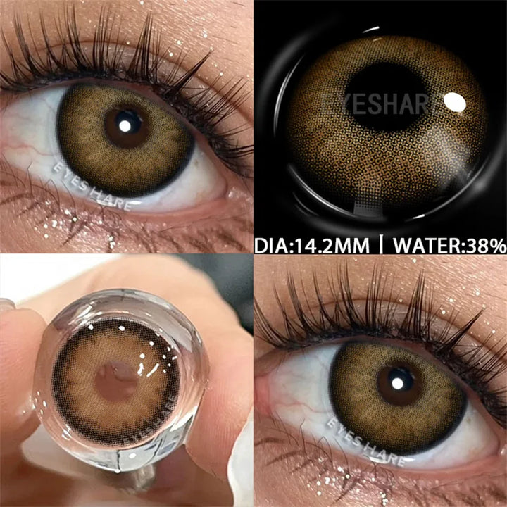 Rynx | 1 Pair of Colorful Contact Lenses for Eye Fashion High-Quality Lenses Blue Lenses Green Contact Lenses Annual Cosmetic Eye Contact Lenses
