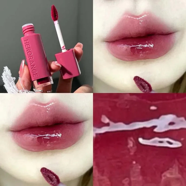 Rynx | Mirror Lip Gloss Lip Glass Transparent Long-lasting Moisturizing Waterproof Liquid Lipsticks Sexy Red Lips Cosmetics 6 Colors