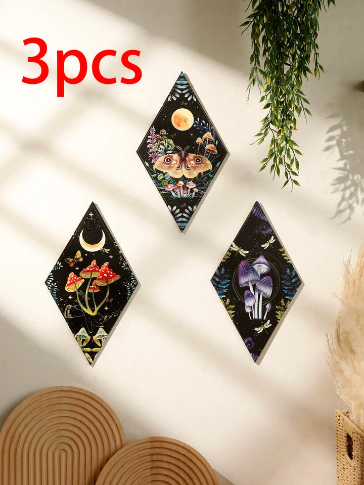 Lisslune | Forest Night Wall Hanging Art Trio