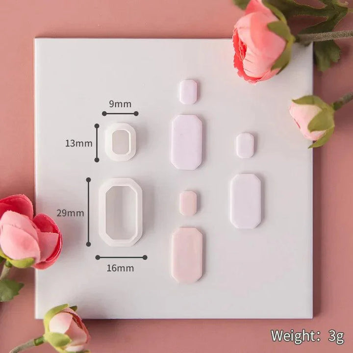 Lisslune | Geometric Elegance Polymer Clay Cutting Tools - Essential for Creative Makers