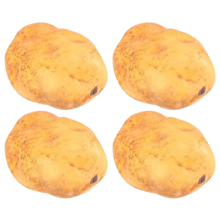 Lisslune | Set of 4 Realistic Foam Potato Models for Home Decoration and Learning Activities