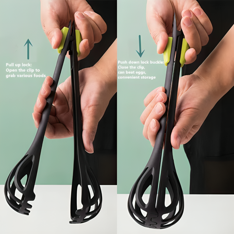 Lisslune | VersaTongs Whisking, Stirring, Turning - everything with a single cooking utensil!