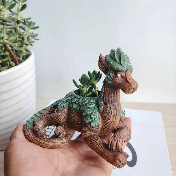 Lisslune | WhimsiDragon Succulent Plant Box with Playful Fantasy Design