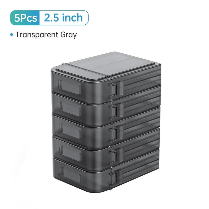 Lisslune | Drive Guardian 5-Pack Hard Drive Protection and Organization Set with Custom Labels