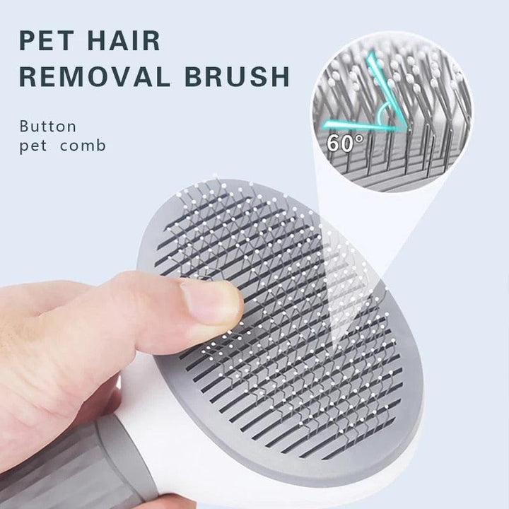 Lisslune | Revolutionary Self-Cleaning Pet Grooming Brush for Dogs and Cats - Effortlessly Remove Tangles!
