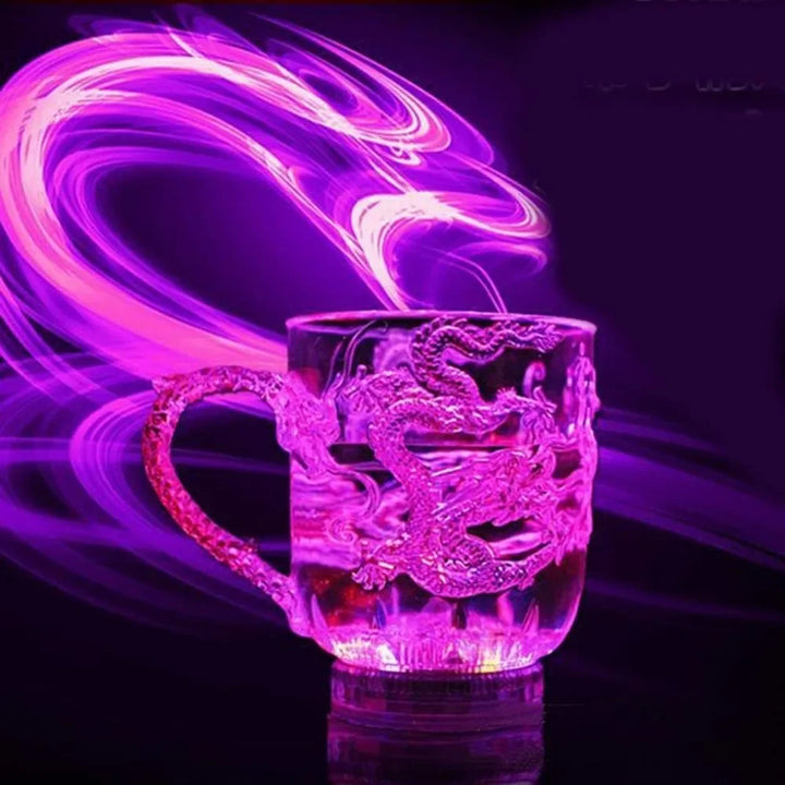 Lisslune | 1 piece color changing luminous LED dragon mug water activated lights beer coffee milk tea wine whiskey bar cup travel creative gift