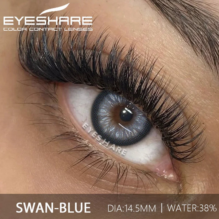 Rynx | 1 Pair Fashion Color Contact Lenses for Eyes Blue Eye Contact Lenses Cosmetic Green Contacts Annual Brown Eye Lens Gray Lenses