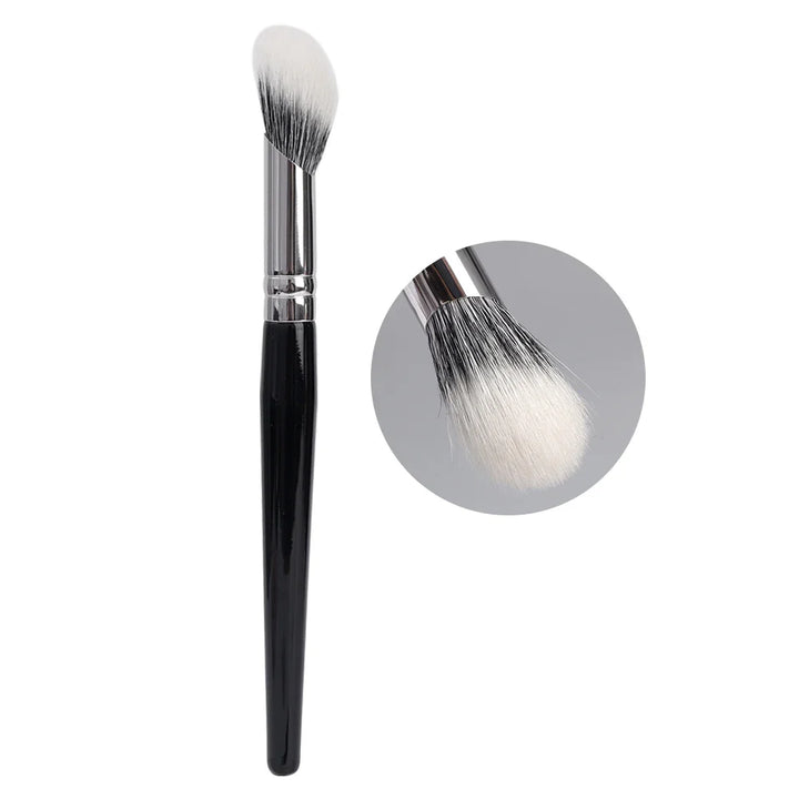 Rynx | Angle Highlight Blush Brush Goat Hair Powder Blush Makeup Brush Cheek Powder Contour Blush Professional Face Makeup Tools