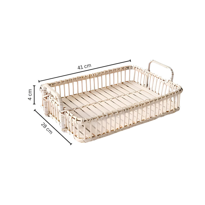 Lisslune | Rustic Weave Rattan Tray