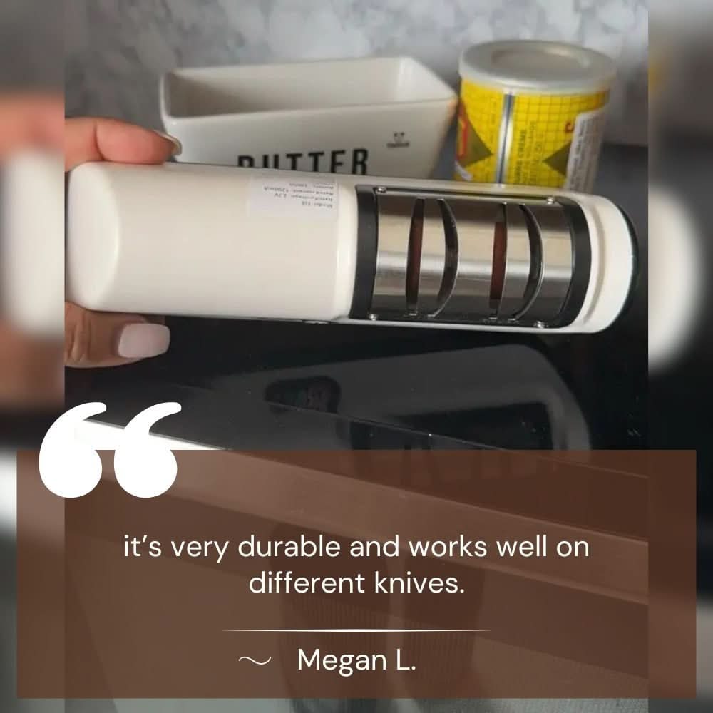 Lisslune | Rechargeable 2-Stage Knife Sharpener