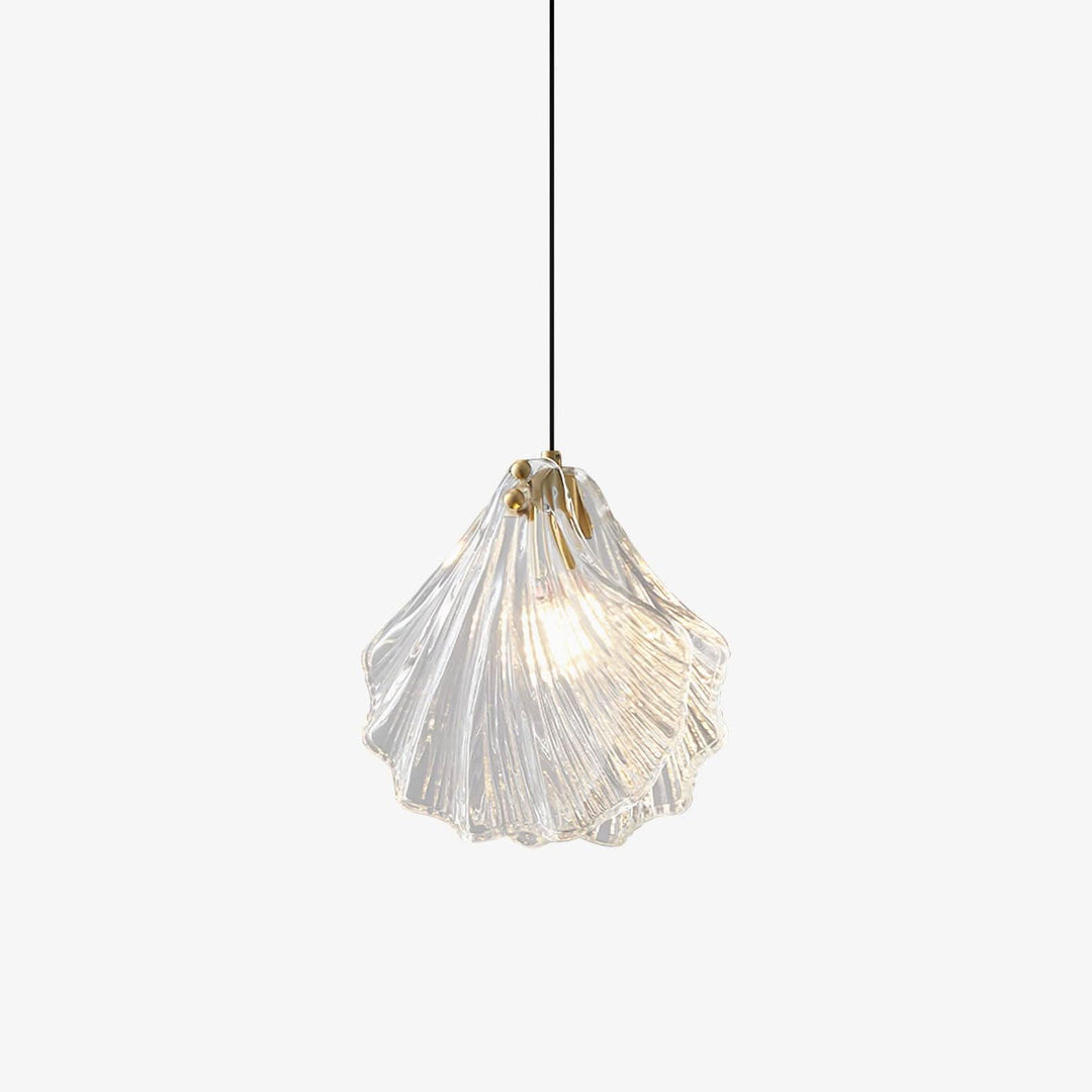 Lisslune | Mini Shell Pendant Light – Glass Coastal Design