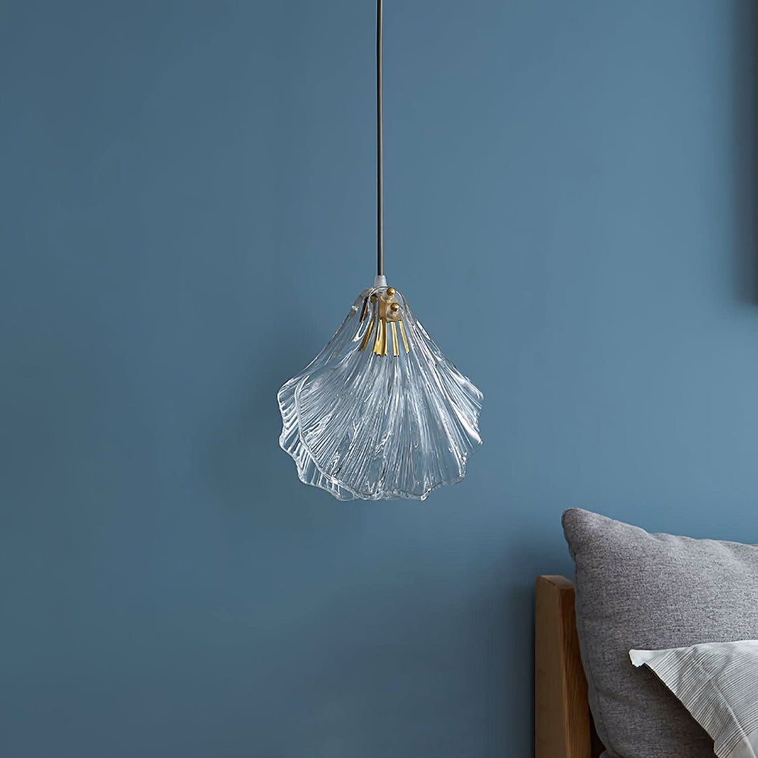 Lisslune | Mini Shell Pendant Light – Glass Coastal Design
