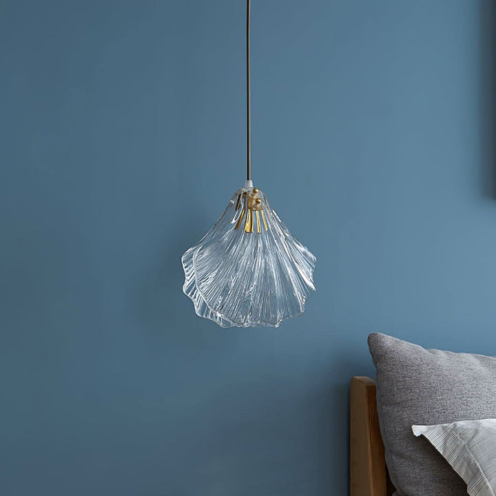 Lisslune | Mini Shell Pendant Light – Glass Coastal Design