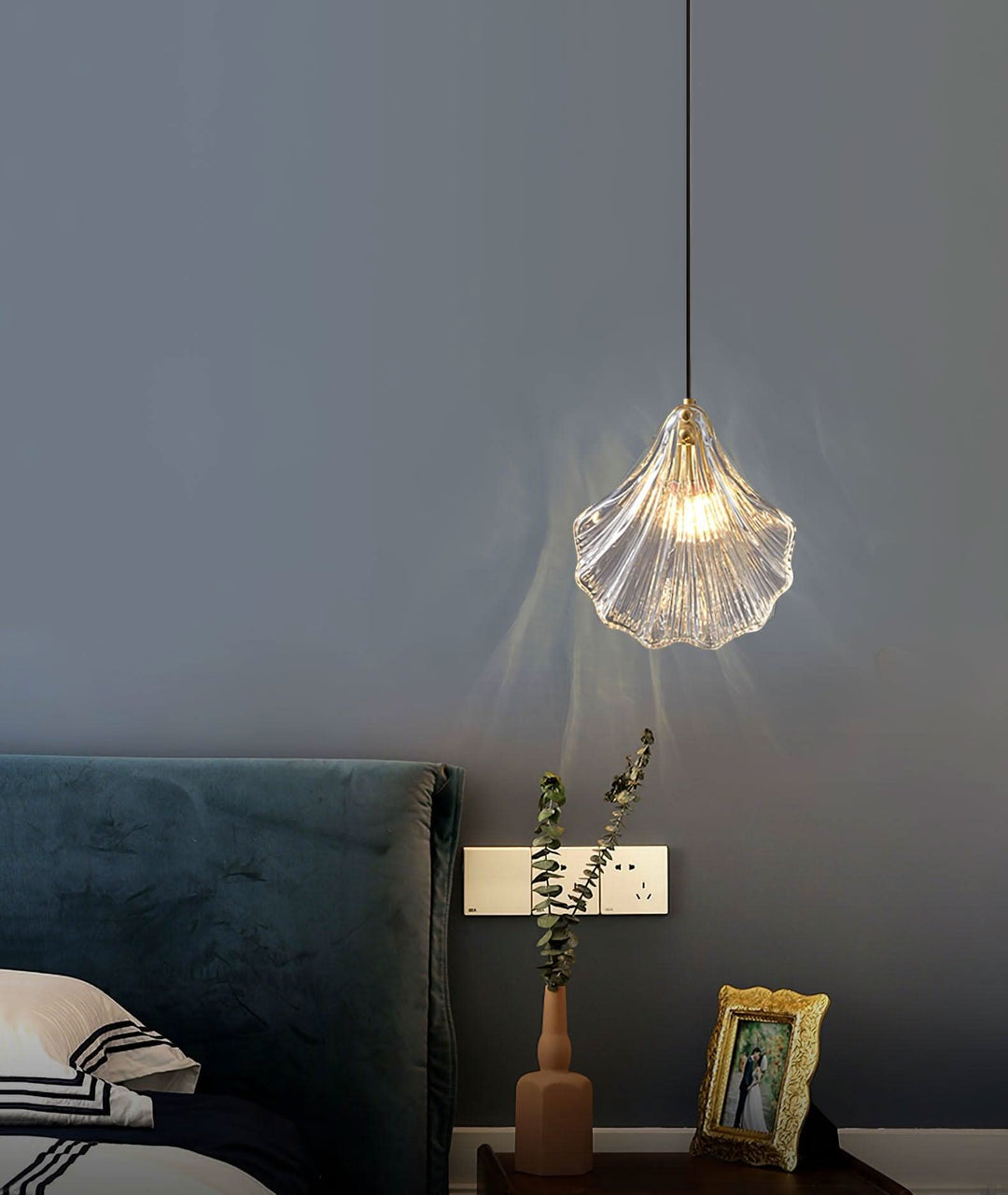 Lisslune | Mini Shell Pendant Light – Glass Coastal Design