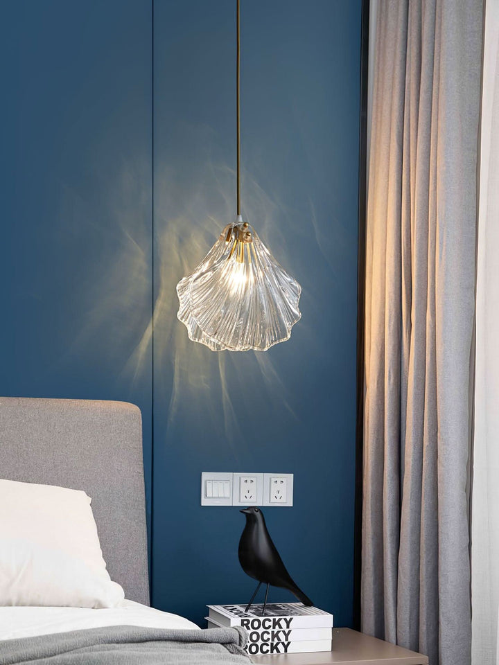 Lisslune | Mini Shell Pendant Light – Glass Coastal Design