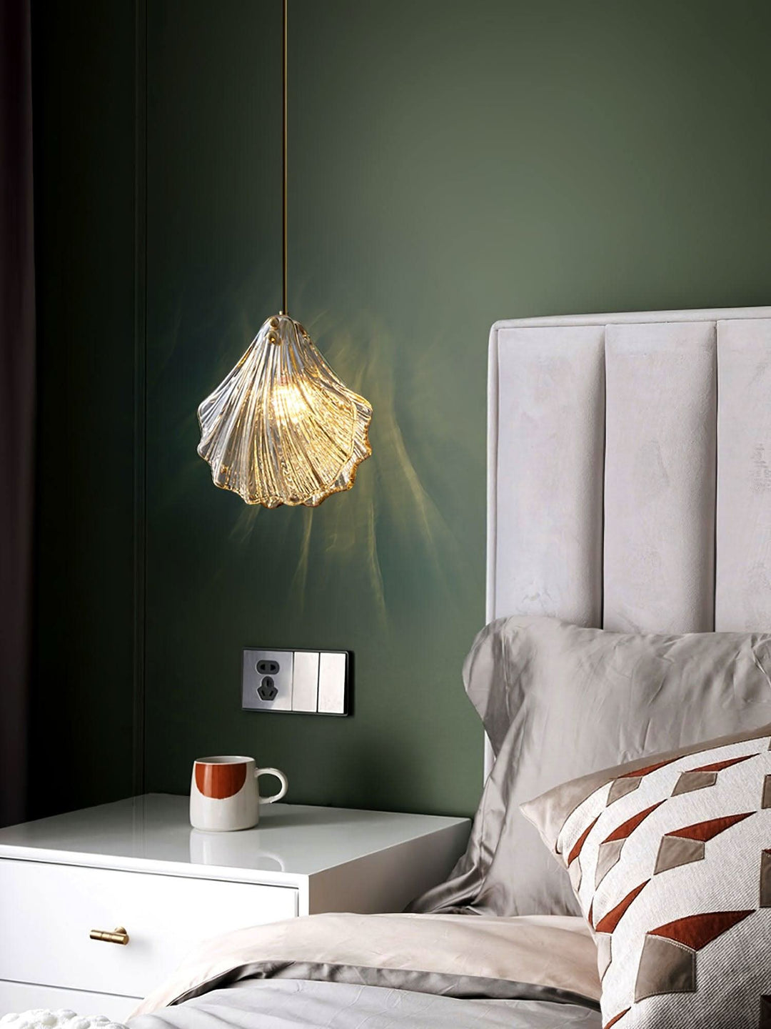 Lisslune | Mini Shell Pendant Light – Glass Coastal Design