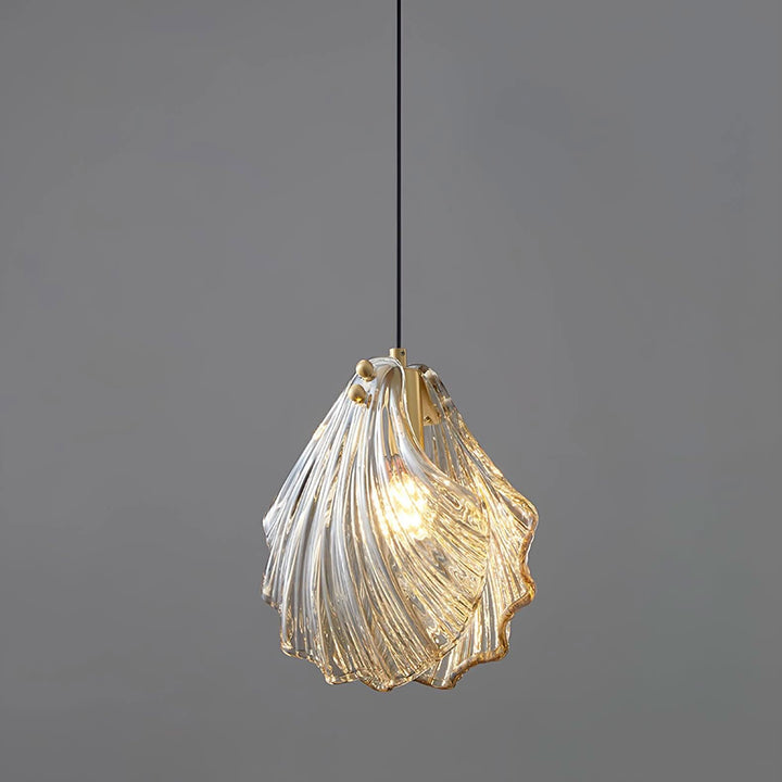 Lisslune | Mini Shell Pendant Light – Glass Coastal Design