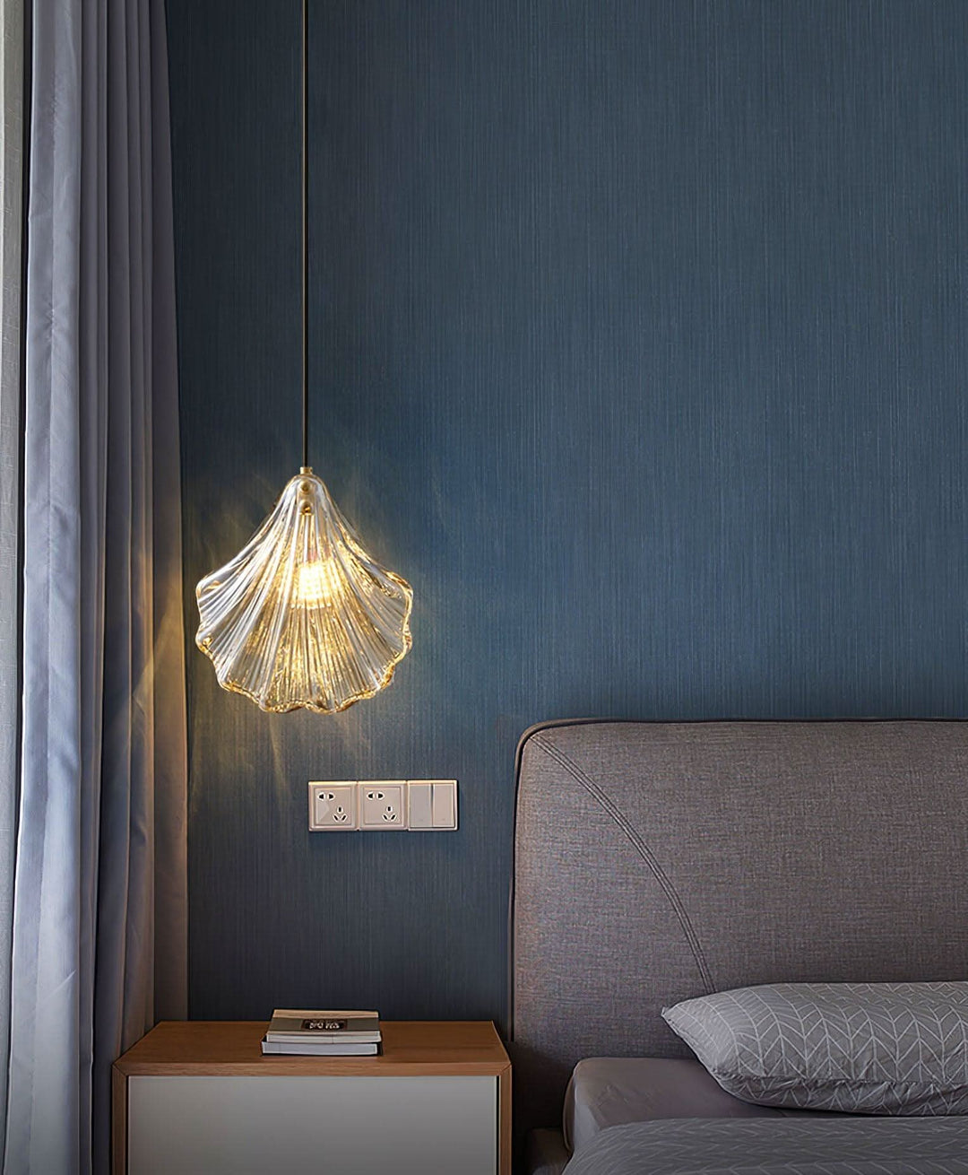 Lisslune | Mini Shell Pendant Light – Glass Coastal Design
